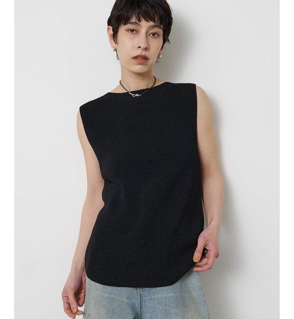  「ペーパーノースリーブニット」|ニット・セーター|