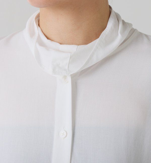  「裾レースハイネックシャツ」|シャツ・ブラウス|