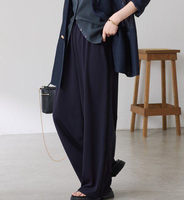  「【接触冷感/ストレッチ】イージースラックスパンツ」|チノ|