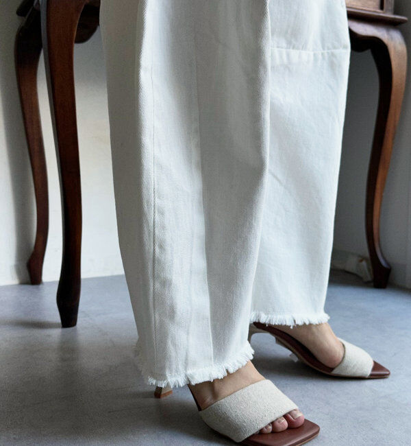  「【ベストセラーアイテム】ダメージカーブデニム」|デニム|