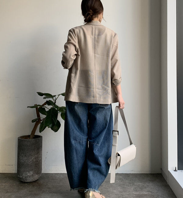  「【ベストセラーアイテム】ダメージカーブデニム」|デニム|