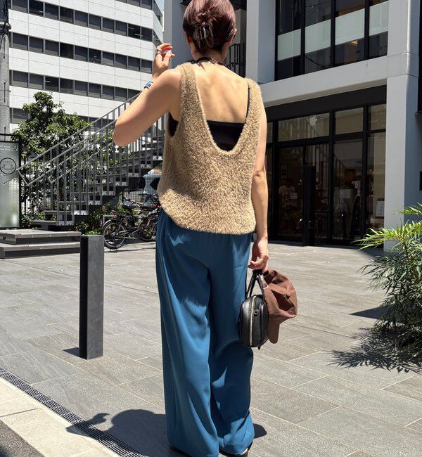  「【累計販売数3万枚突破/21色4サイズ展開！】タックワイドパンツ」|チノ|