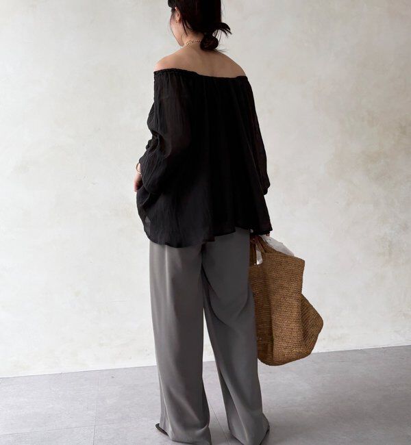  「【累計販売数3万枚突破/21色4サイズ展開！】タックワイドパンツ」|チノ|