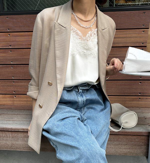  「メッシュダブルジャケット」|テーラードジャケット|