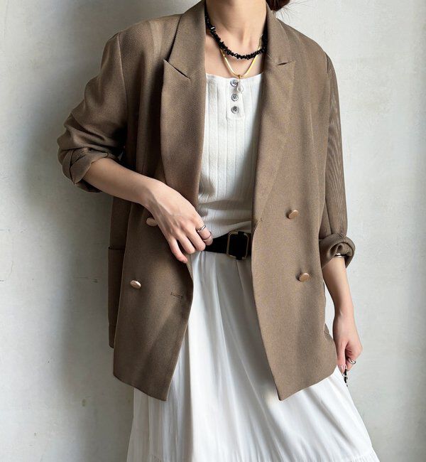  「メッシュダブルジャケット」|テーラードジャケット|