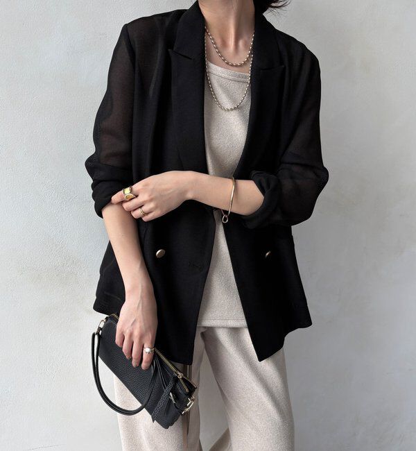  「メッシュダブルジャケット」|テーラードジャケット|