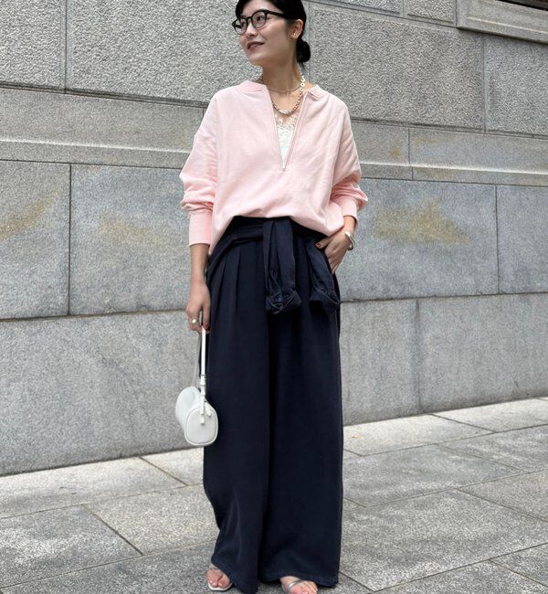  「【新色追加】【インフルエンサー OKOCHI企画】ハーフジップスウェット」|Tシャツ・カットソー|