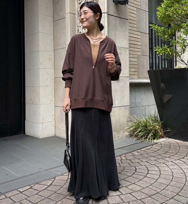  「【新色追加】【インフルエンサー OKOCHI企画】ハーフジップスウェット」|Tシャツ・カットソー|