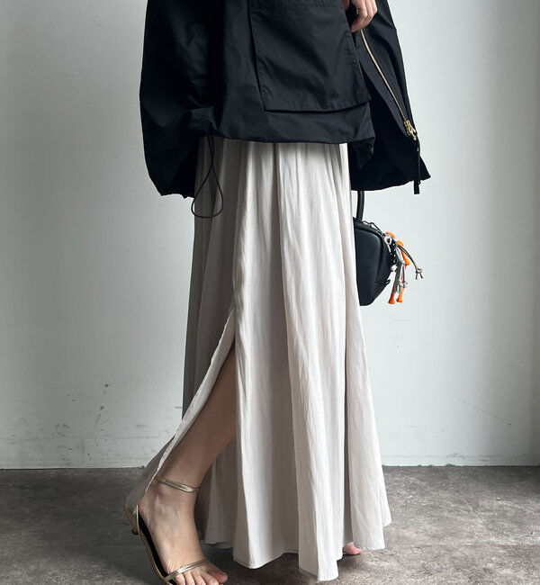  「ウエストリブギャザースカート」|スカート|