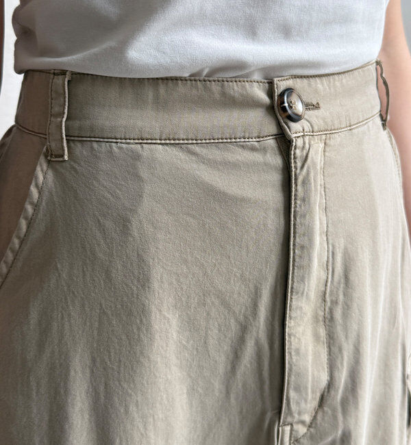  「綿リヨセルピグメント加工カーゴスカート」|スカート|