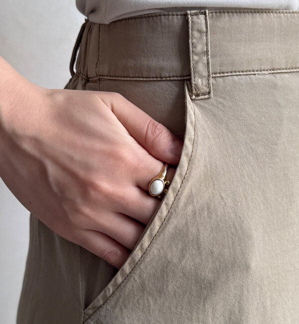  「綿リヨセルピグメント加工カーゴスカート」|スカート|