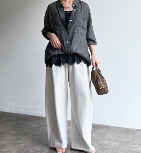  「【新色追加】スカラレースキャミ」|シャツ・ブラウス|