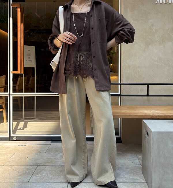  「【新色追加】スカラレースキャミ」|シャツ・ブラウス|