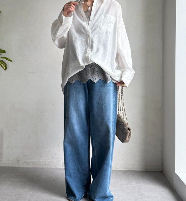  「【新色追加】スカラレースキャミ」|シャツ・ブラウス|