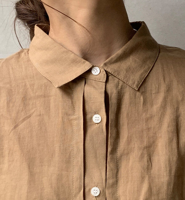  「リネンドロストフレンチシャツ」|シャツ・ブラウス|