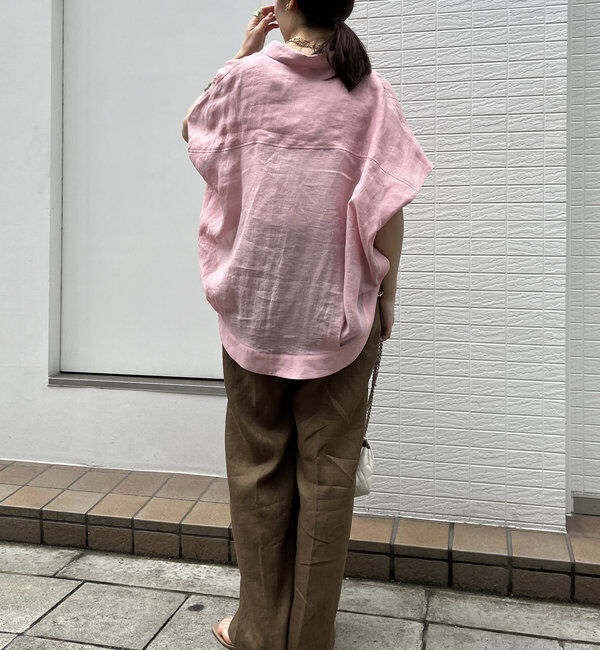  「リネンドロストフレンチシャツ」|シャツ・ブラウス|