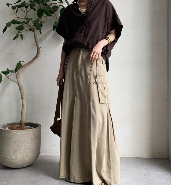  「リネンドロストフレンチシャツ」|シャツ・ブラウス|