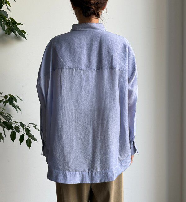  「襟付シアースピンドルブラウス」|シャツ・ブラウス|