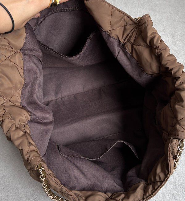  「【WEB限定】ナイロンキルトチェーントート」|トートバッグ|