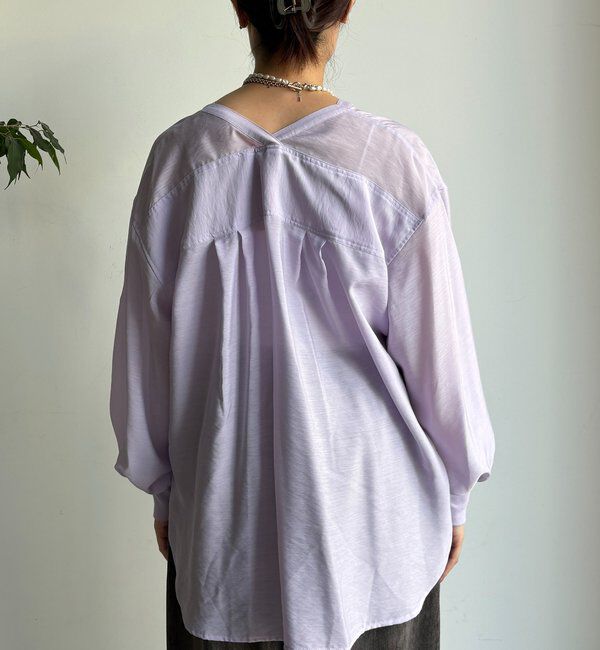  「【新色追加】GOLDボタンVVシャツ」|シャツ・ブラウス|