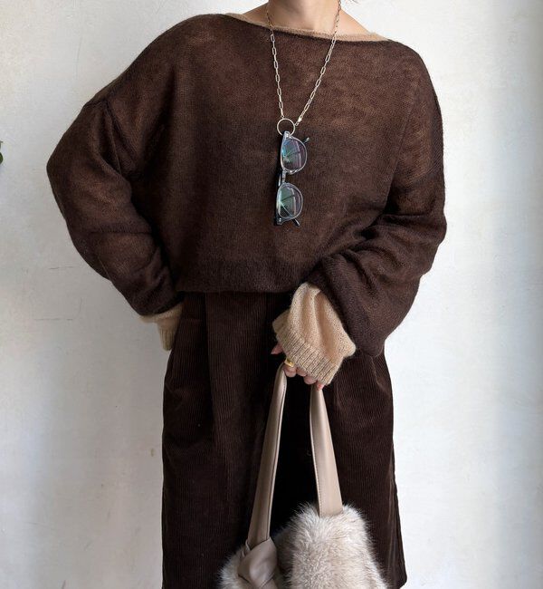  「シアーモヘヤプルオーバー」|ニット・セーター|