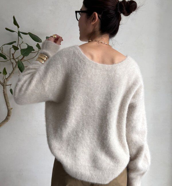  「ファーカシミヤプルオーバー」|ニット・セーター|