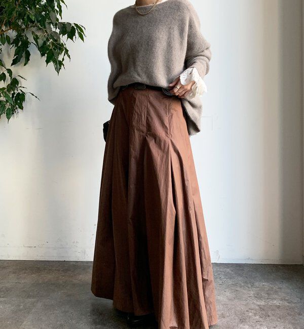  「ファーウールポンチョプルオーバー」|ニット・セーター|