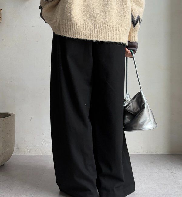  「ウォームタックワイドパンツ」|チノ|