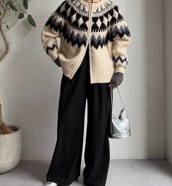  「ウォームタックワイドパンツ」|チノ|