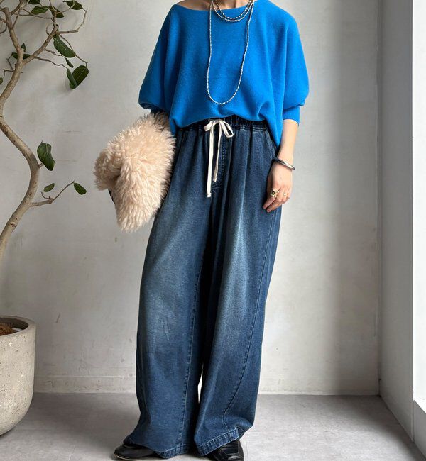  「メリノウール100%ボートネック」|ニット・セーター|