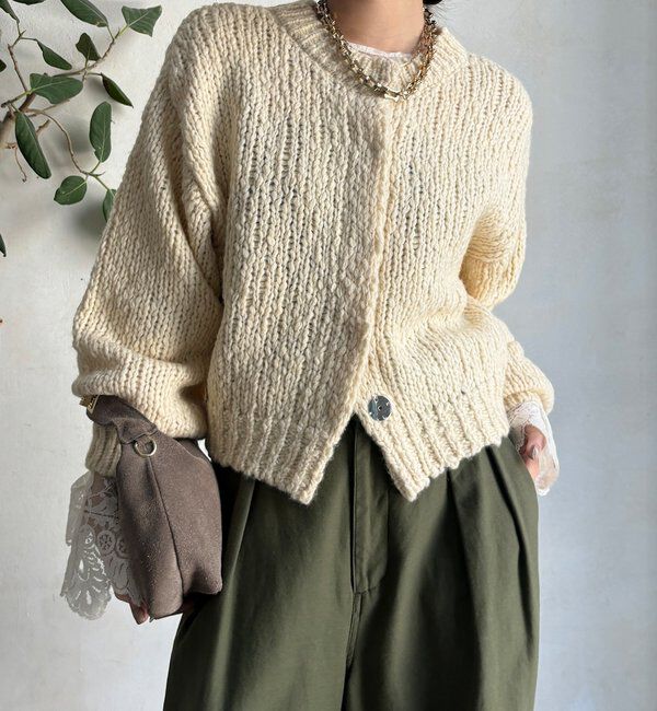  「ローゲージニットカーディガン」|カーディガン|