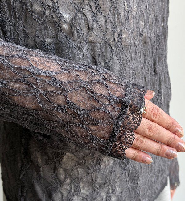  「【WEB限定】レースサイドタックプルオーバー」|Tシャツ・カットソー|