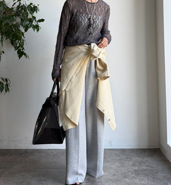  「【WEB限定】レースサイドタックプルオーバー」|Tシャツ・カットソー|