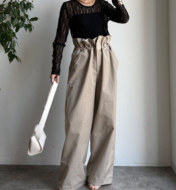  「【WEB限定】レースサイドタックプルオーバー」|Tシャツ・カットソー|