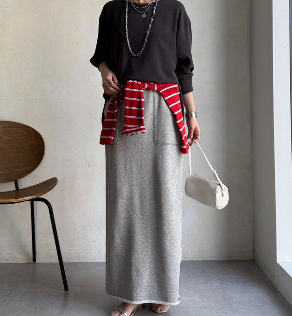  「袖リブバックボタンジョーゼットプルオーバー」|シャツ・ブラウス|