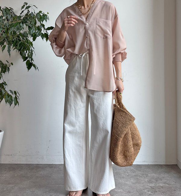  「GOLDボタンVVシャツ」|シャツ・ブラウス|