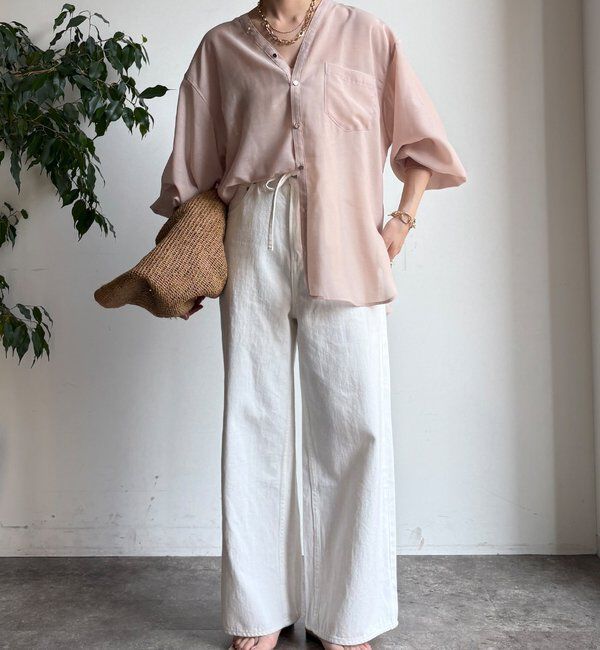  「GOLDボタンVVシャツ」|シャツ・ブラウス|