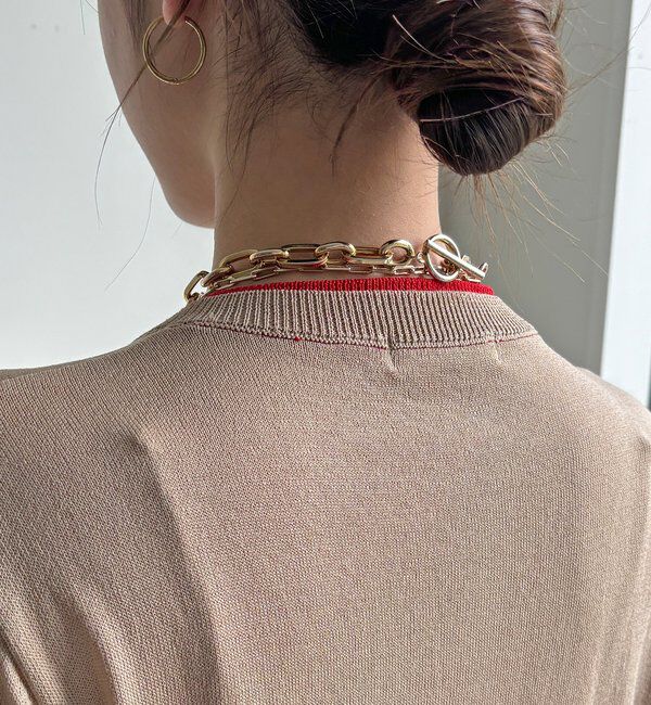  「【WEB限定】レイヤード風カーディガン」|カーディガン|