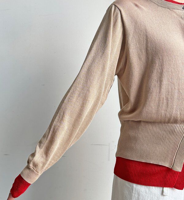  「【WEB限定】レイヤード風カーディガン」|カーディガン|