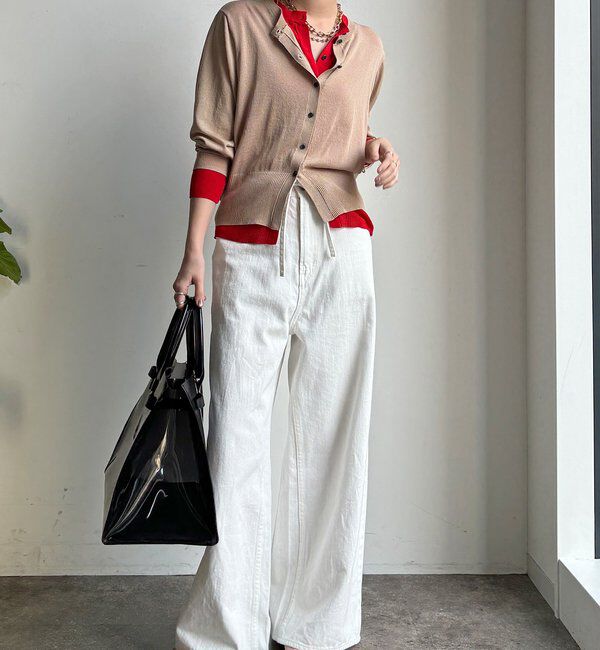  「【WEB限定】レイヤード風カーディガン」|カーディガン|