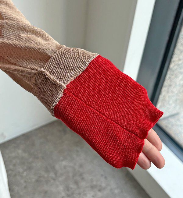  「【WEB限定】レイヤード風カーディガン」|カーディガン|