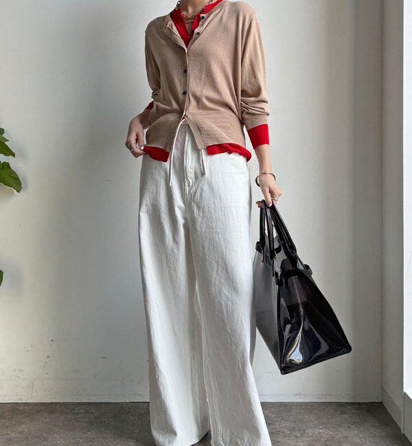  「【WEB限定】レイヤード風カーディガン」|カーディガン|