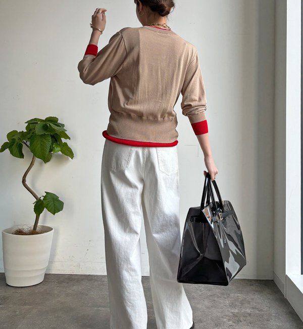  「【WEB限定】レイヤード風カーディガン」|カーディガン|