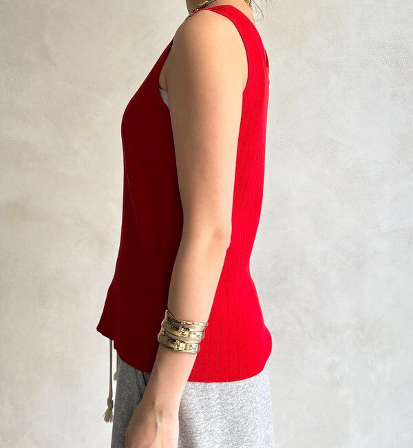  「ヘンリーネック前後2WAYニットタンク」|ニット・セーター|