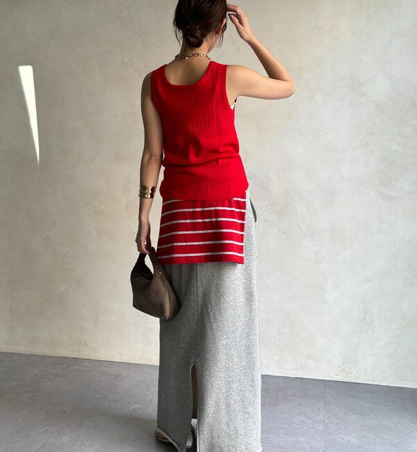  「ヘンリーネック前後2WAYニットタンク」|ニット・セーター|