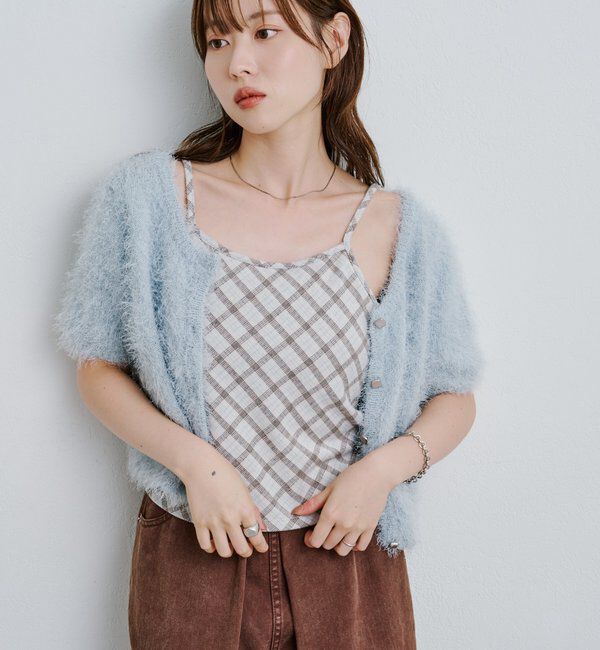  「【3サイズ】デニムタックワイドパンツ」|デニム|