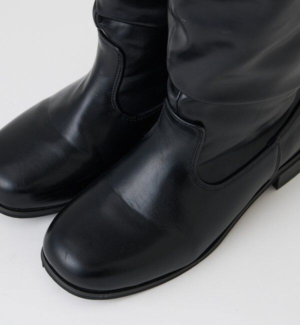  「【レザー&スエード/インソール】ルーズエンジニアブーツ」|ロングブーツ|