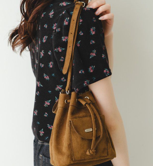  「【2026SSカタログ/4色展開】スエードミニバッグ」|トートバッグ|