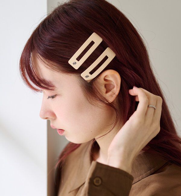  「【fiw./6色展開】カラバリヘアピン」|その他|アイボリー