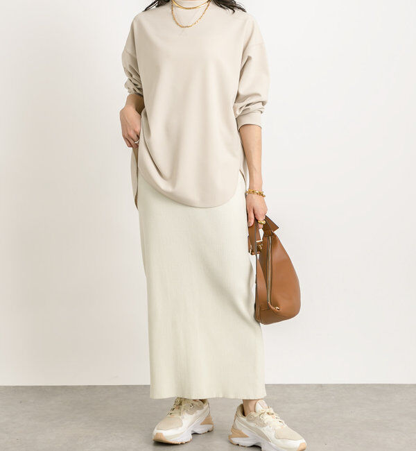  「【マイナス3kg/レビュー高評価☆】リブタイトスカート」|スカート|